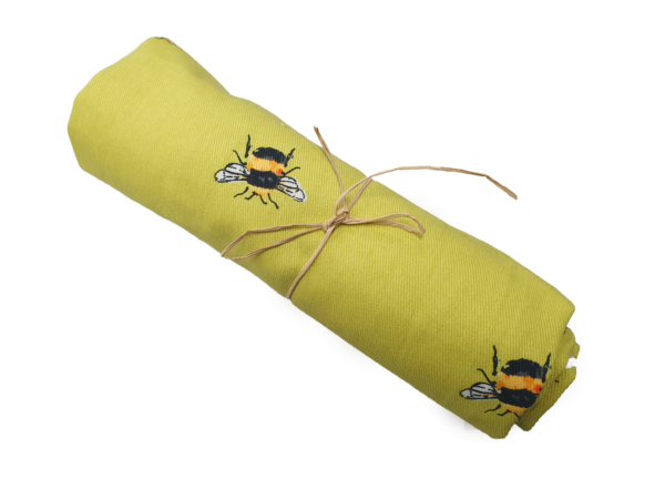 Bee Tea towel - Light Green